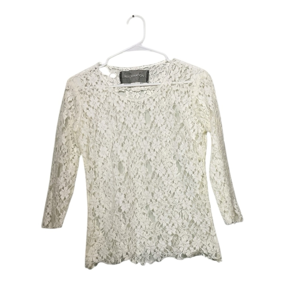 Women’s Reformation full lace top, size medium/ large